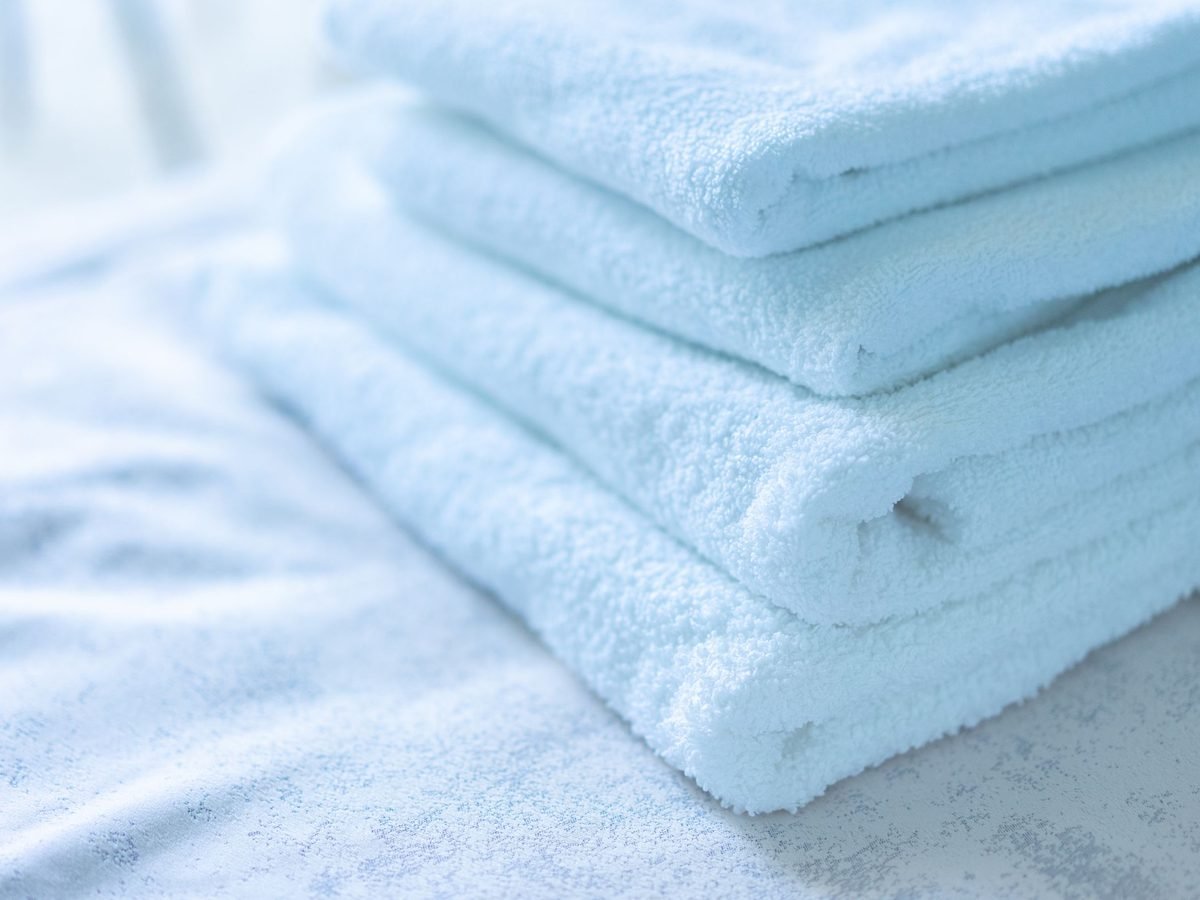 Soft folded towels